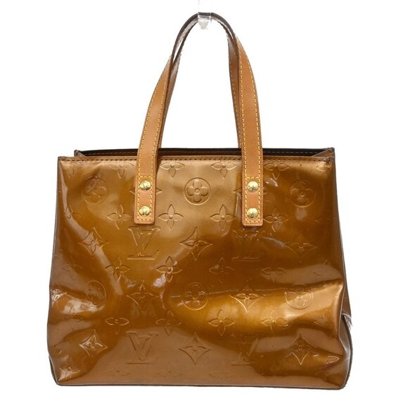 LOUIS VUITTON Read PM Hand Bag Monogram Vernis Patent Bronze M91146 69EF581 - Picture 3 of 14